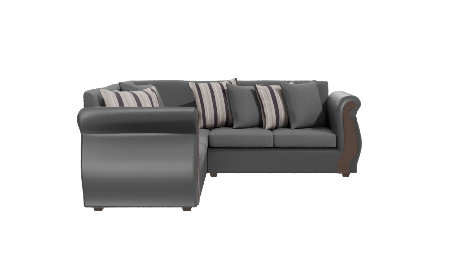 Contemporary Grey Sofa 3D Model - Professional 3D Model Render 11