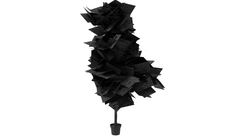 Realistic Potted Plant Model - Professional 3D Model Render 8