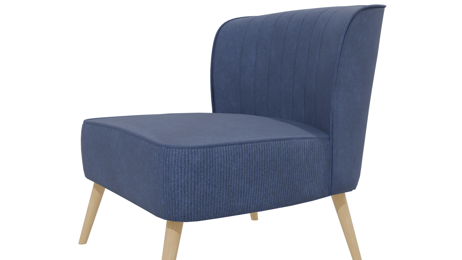 Stylish Fabric Accent Chair 3D - Professional 3D Model Render 28