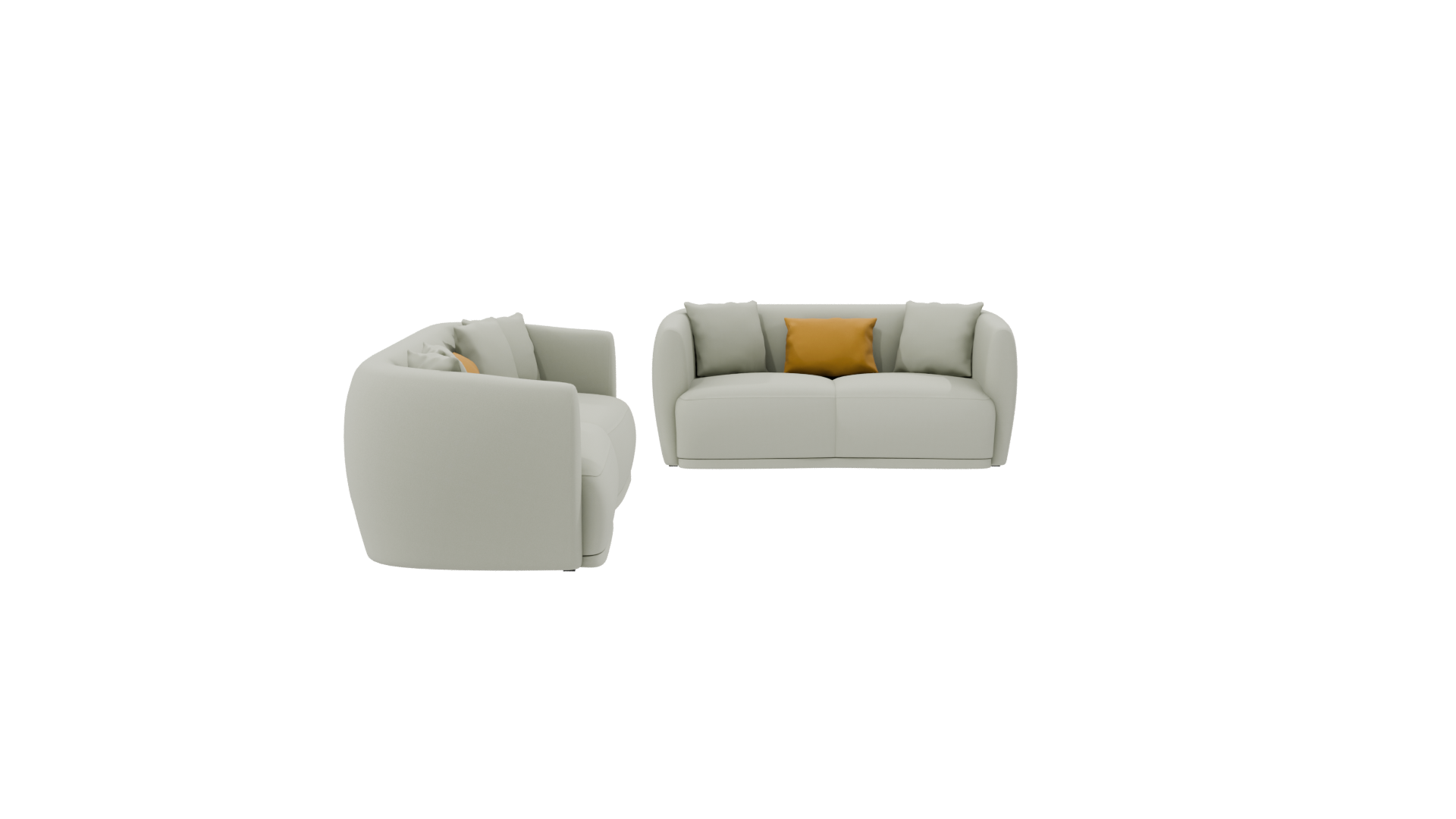 Stylish Modern Sofa Set 3D - Professional 3D Model Render 8