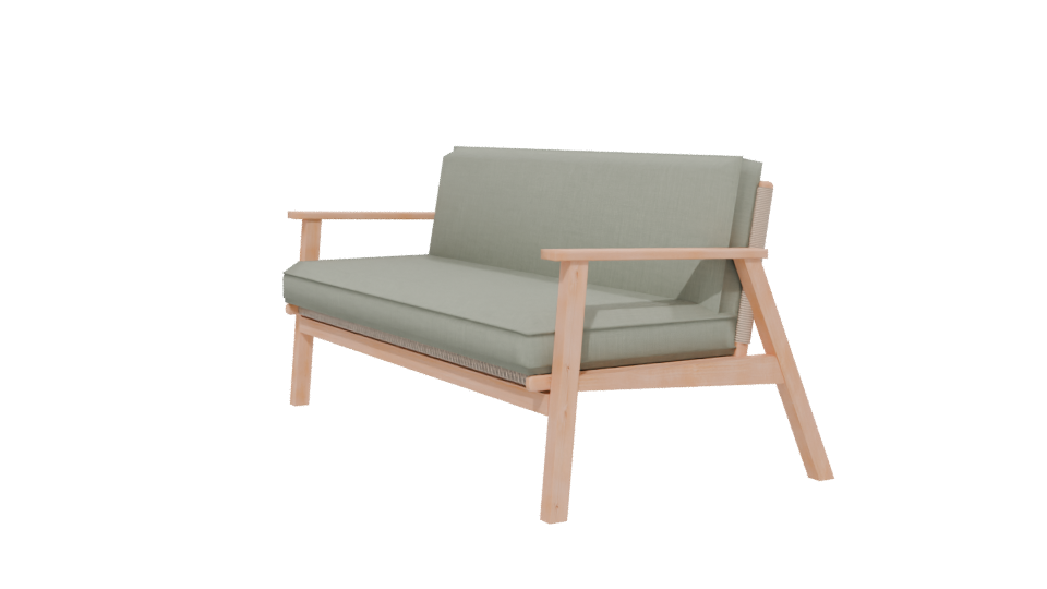 Stylish Minimalist Sofa Model - Professional 3D Model Render 13