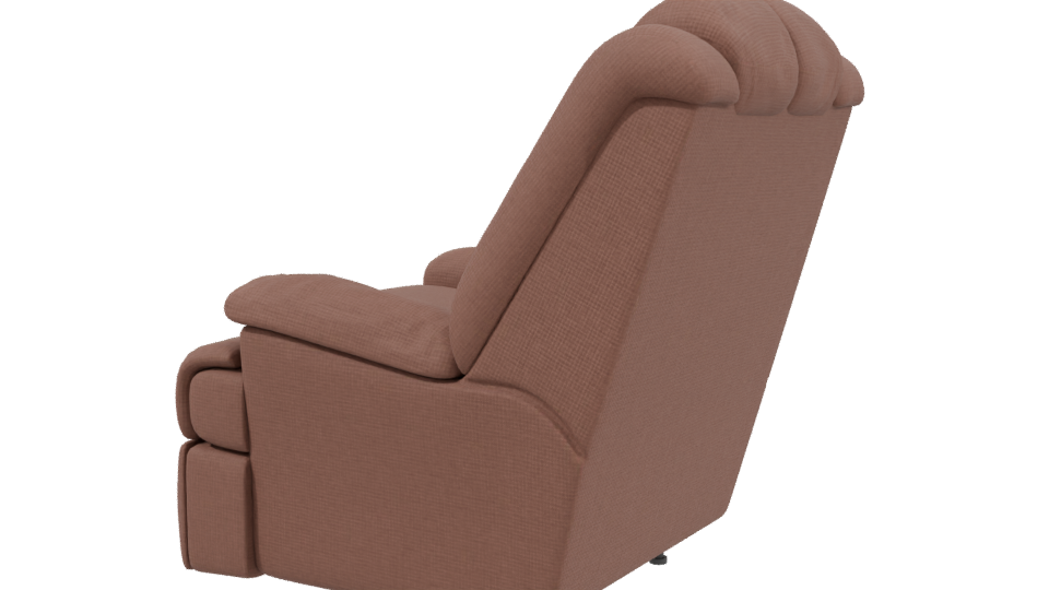 Stylish Reclining Armchair Model - Professional 3D Model Render 3