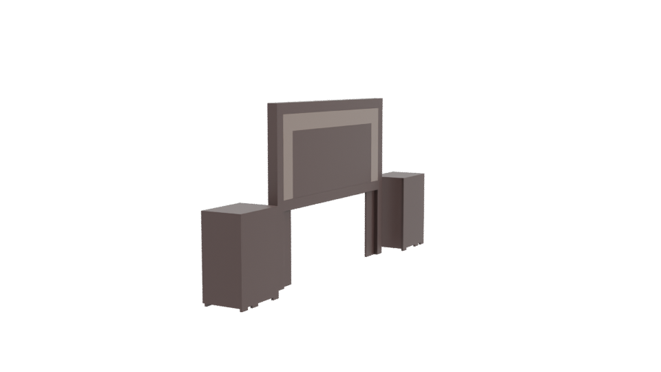 Stylish Bedroom Furniture Set 3D - Professional 3D Model Render 3