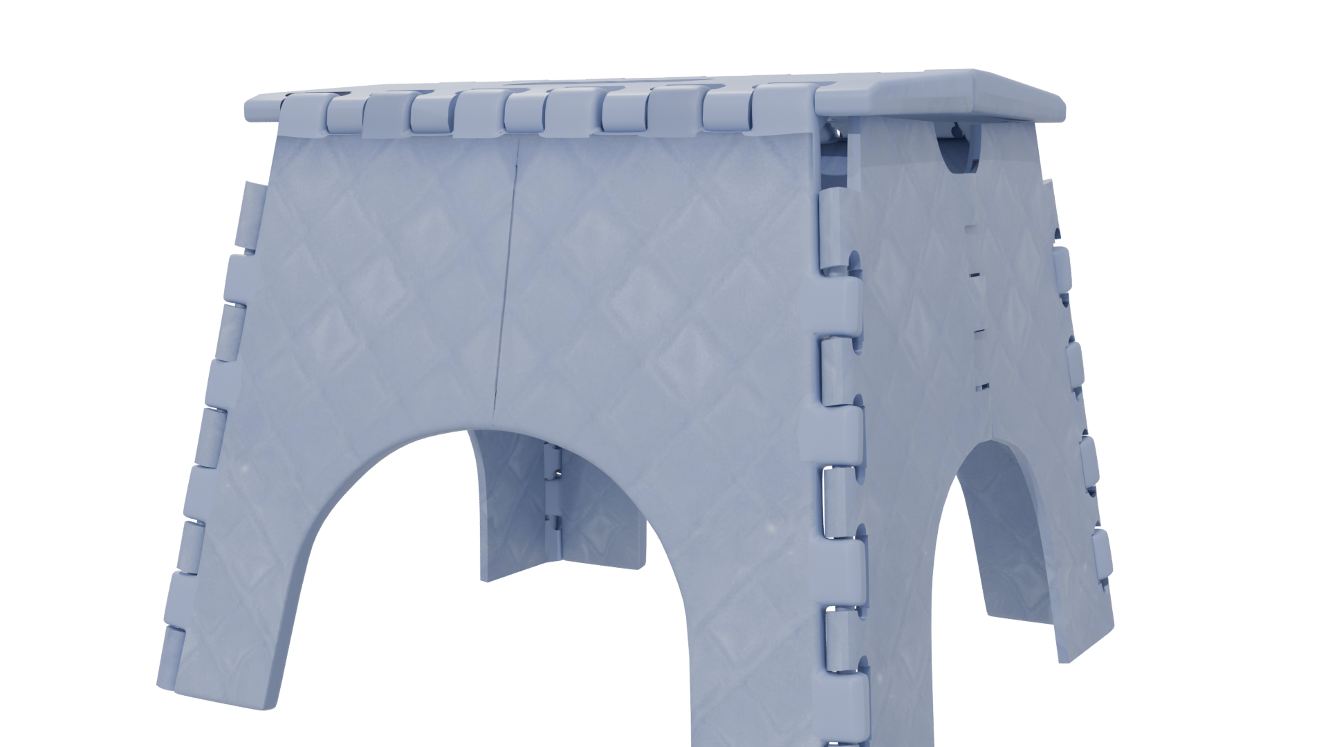 Compact Step Stool 3D Model - Professional 3D Model Render 6