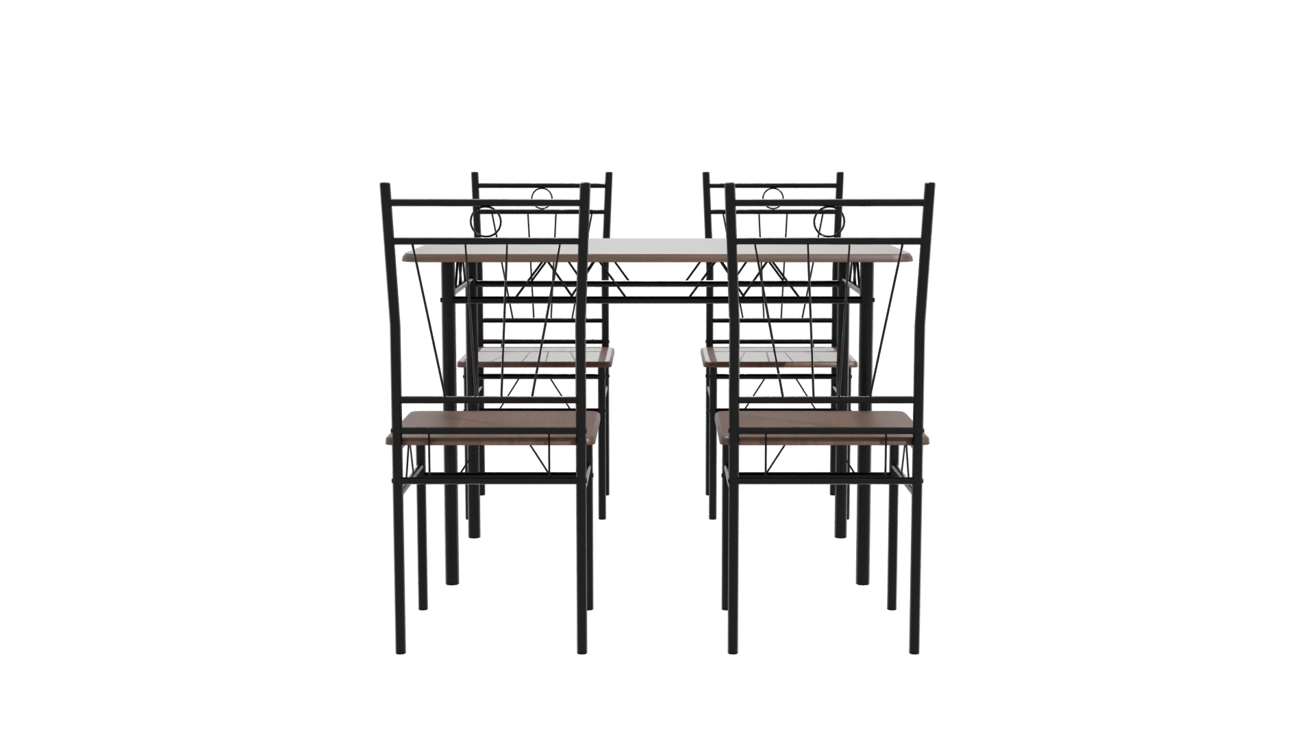 Modern Dining Table Set 3D - Professional 3D Model Render 11