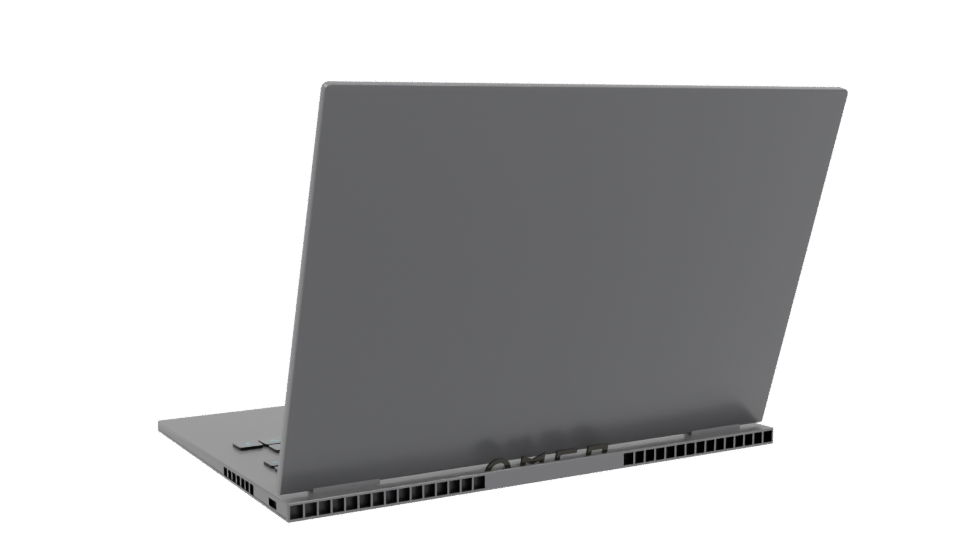 Sleek Gaming Laptop 3D Model - Professional 3D Model Render 4