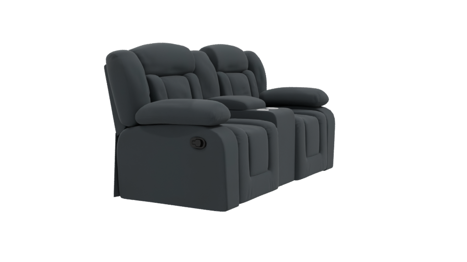 Stylish Reclining Sofa 3D Model - Professional 3D Model Render 9