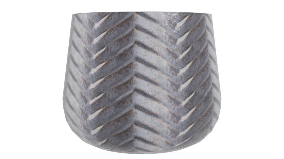 Textured Ceramic Planter Model - Professional 3D Model Render 3