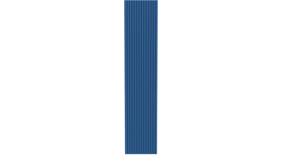 Stylized Vertical Blue Panel 3D Model - Professional 3D Model Render 11