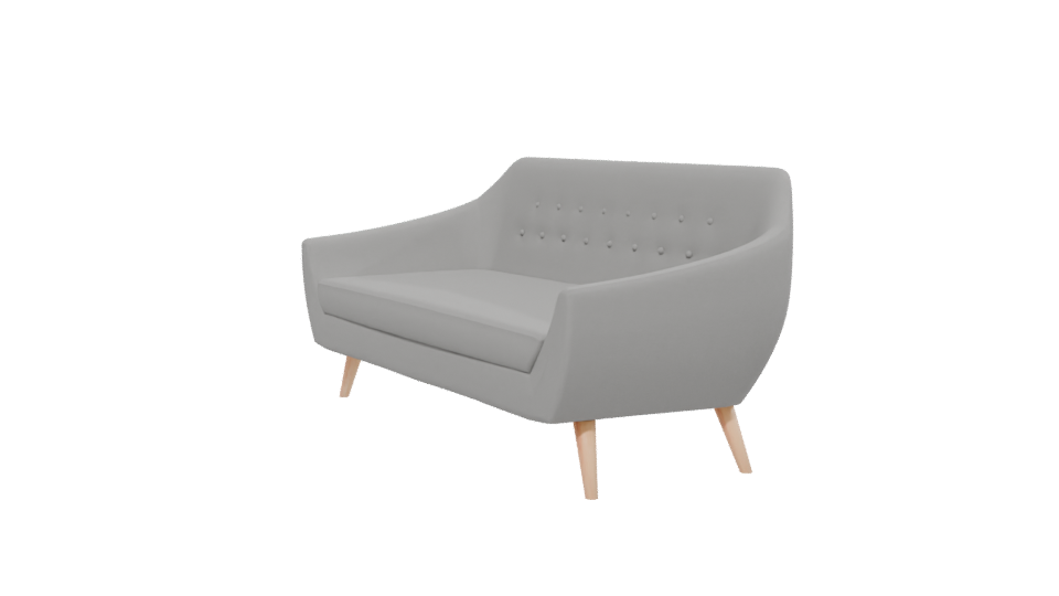 Contemporary Fabric Sofa 3D Model - Professional 3D Model Render 13