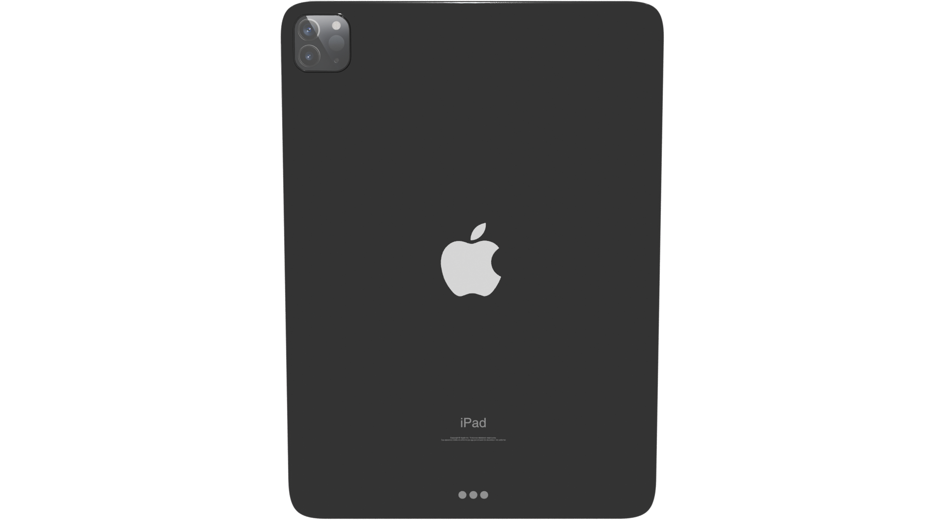 iPad Pro 11 Space Gray Model - Professional 3D Model Render 5
