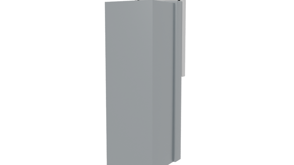 Sleek Modern Refrigerator Model - Professional 3D Model Render 6