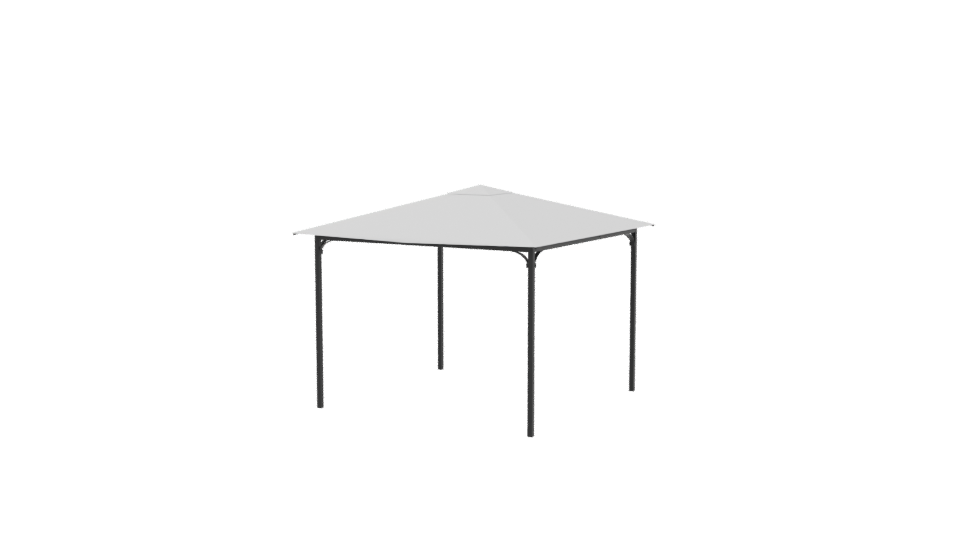 White Canopy Tent 3D Model - Professional 3D Model Render 6