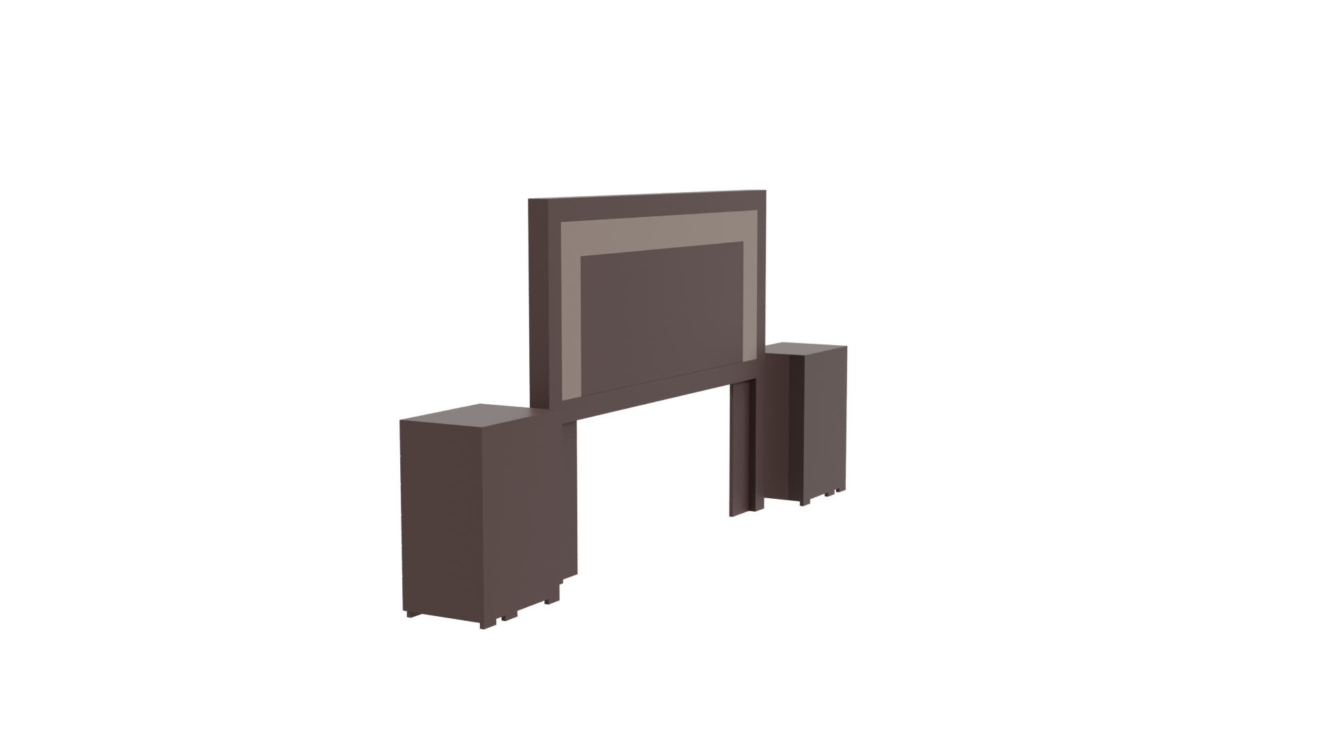 Stylish Bedroom Furniture Set 3D - Professional 3D Model Render 3