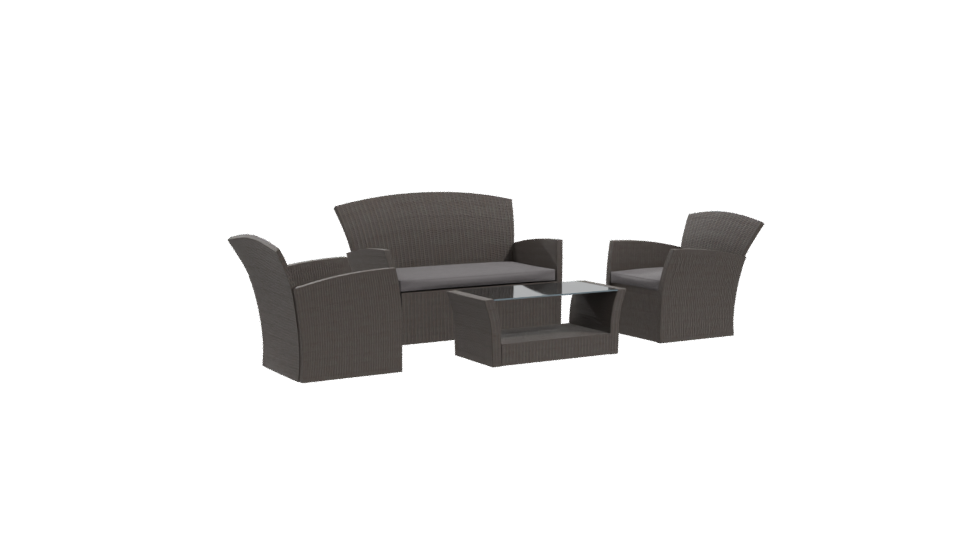 Stylish Outdoor Sofa Set 3D Model - Professional 3D Model Render 10