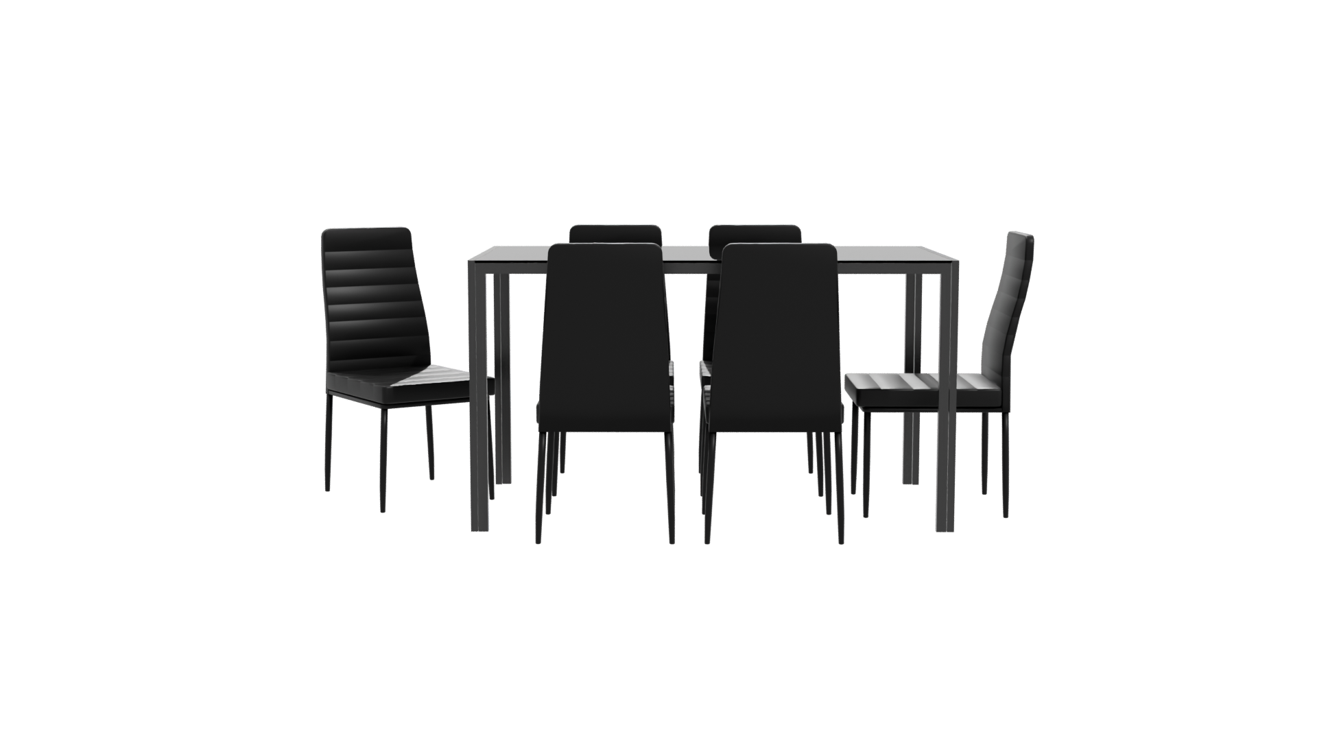 Stylish Modern Dining Set 3D - Professional 3D Model Render 11