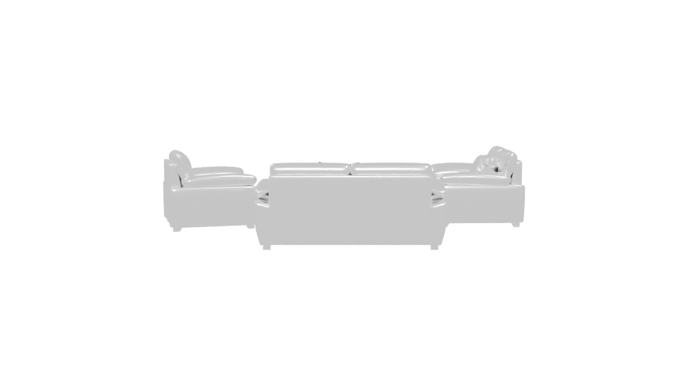 Stylish Modern Sofa Set 3D Model - Professional 3D Model Render 5