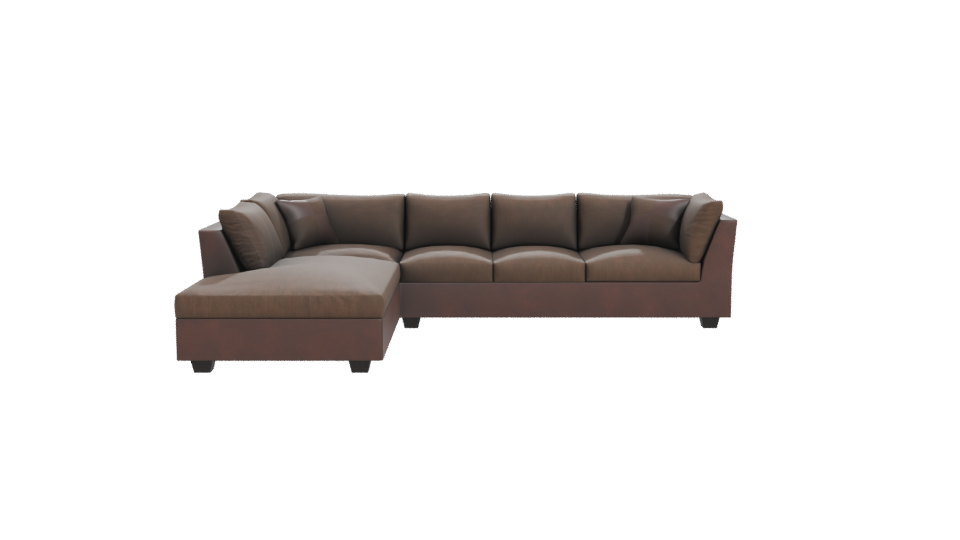 Stylish Modern Sectional Sofa 3D Model - Professional 3D Model Render 11