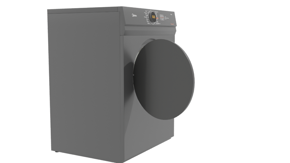 Modern Household Dryer 3D Model - Professional 3D Model Render 9