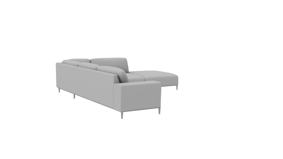 Stylish L-Shaped Sofa Model - Professional 3D Model Render 7