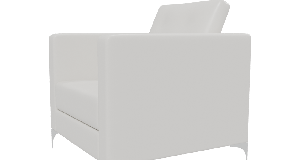 Sleek Modern Armchair 3D Model - Professional 3D Model Render 13