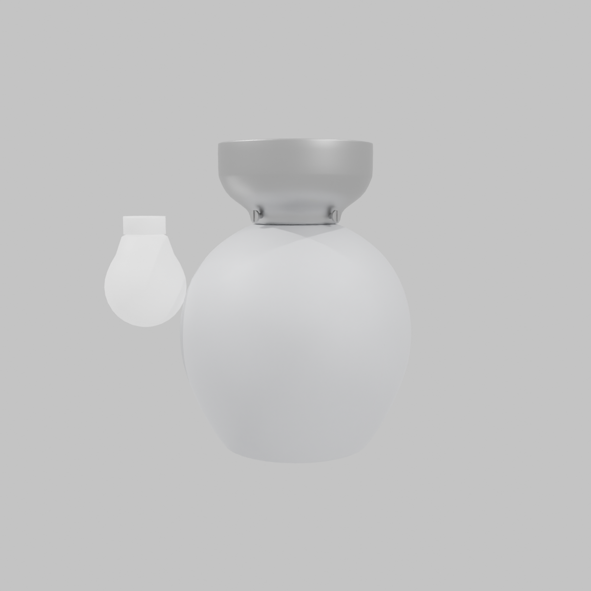 LAMP TECHO VID SATIN NICKEL 1L