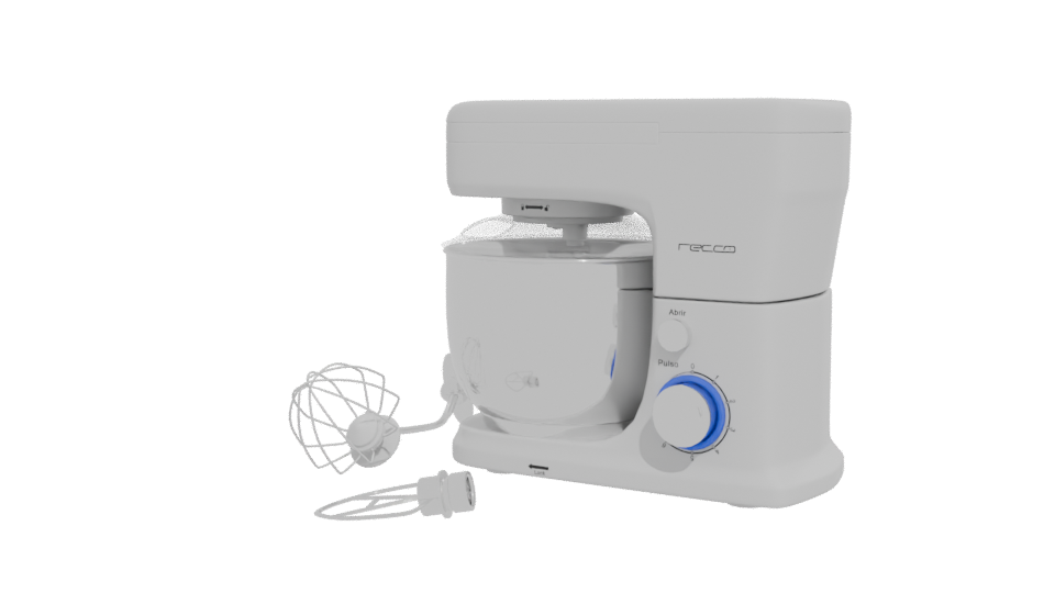 Stylish Kitchen Mixer Model 3D - Professional 3D Model Render 12