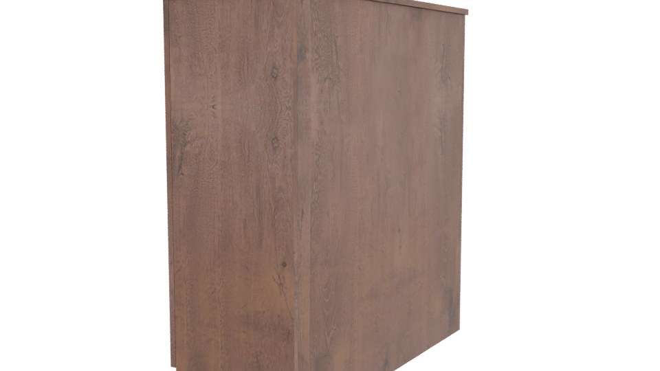 Stylish Wooden Storage Cabinet 3D - Professional 3D Model Render 3