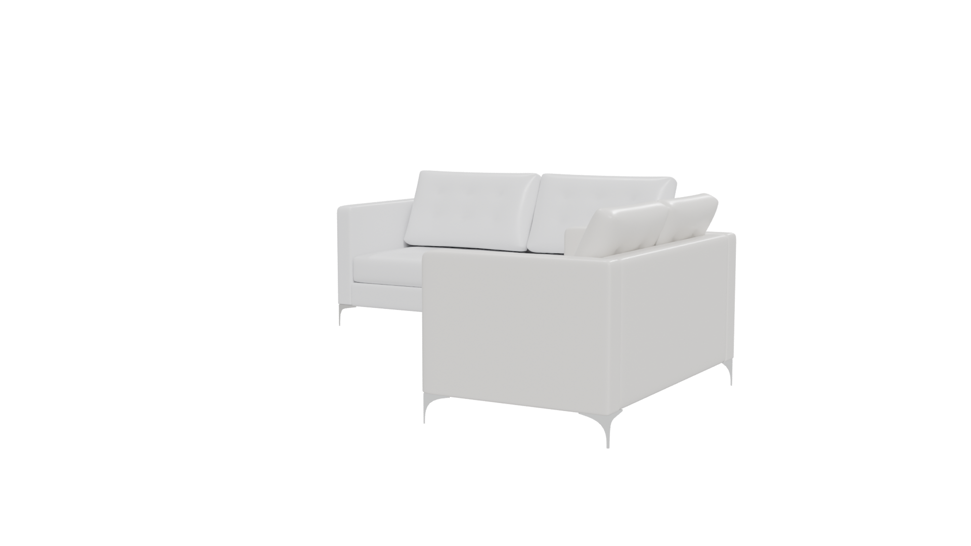 Luxurious Modern Sectional Sofa 3D Model - Professional 3D Model Render 12