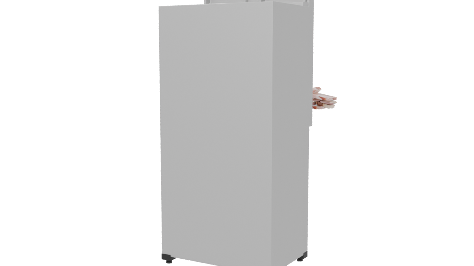 Side By Side Midea Refrigerator 3D - Professional 3D Model Render 6