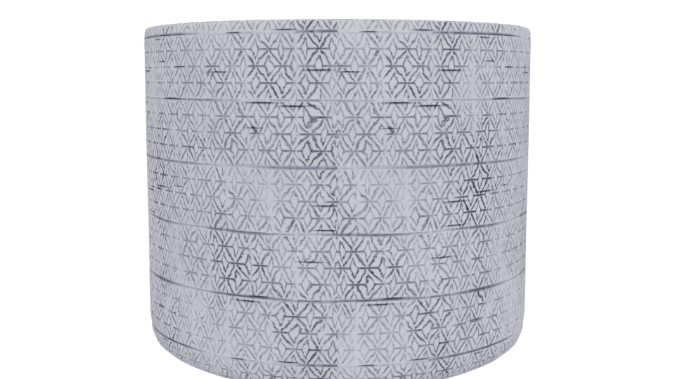 Textured Ceramic Decorative Pot 3D - Professional 3D Model Render 5