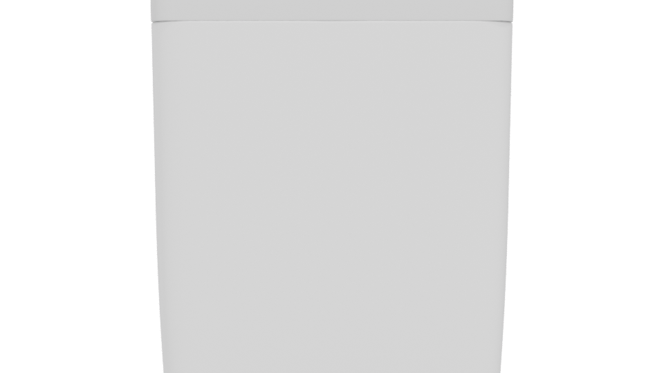 Minimalist Round White Bucket 3D - Professional 3D Model Render 5