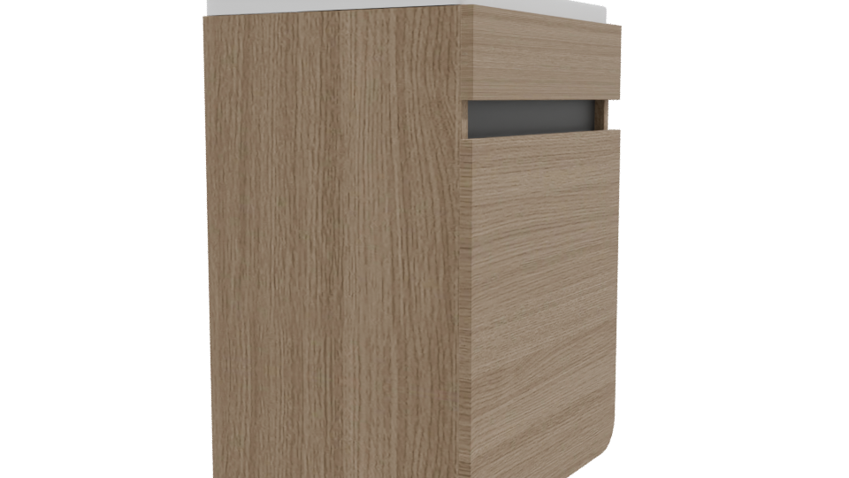 Stylish Wooden Office Bin Model - Professional 3D Model Render 9