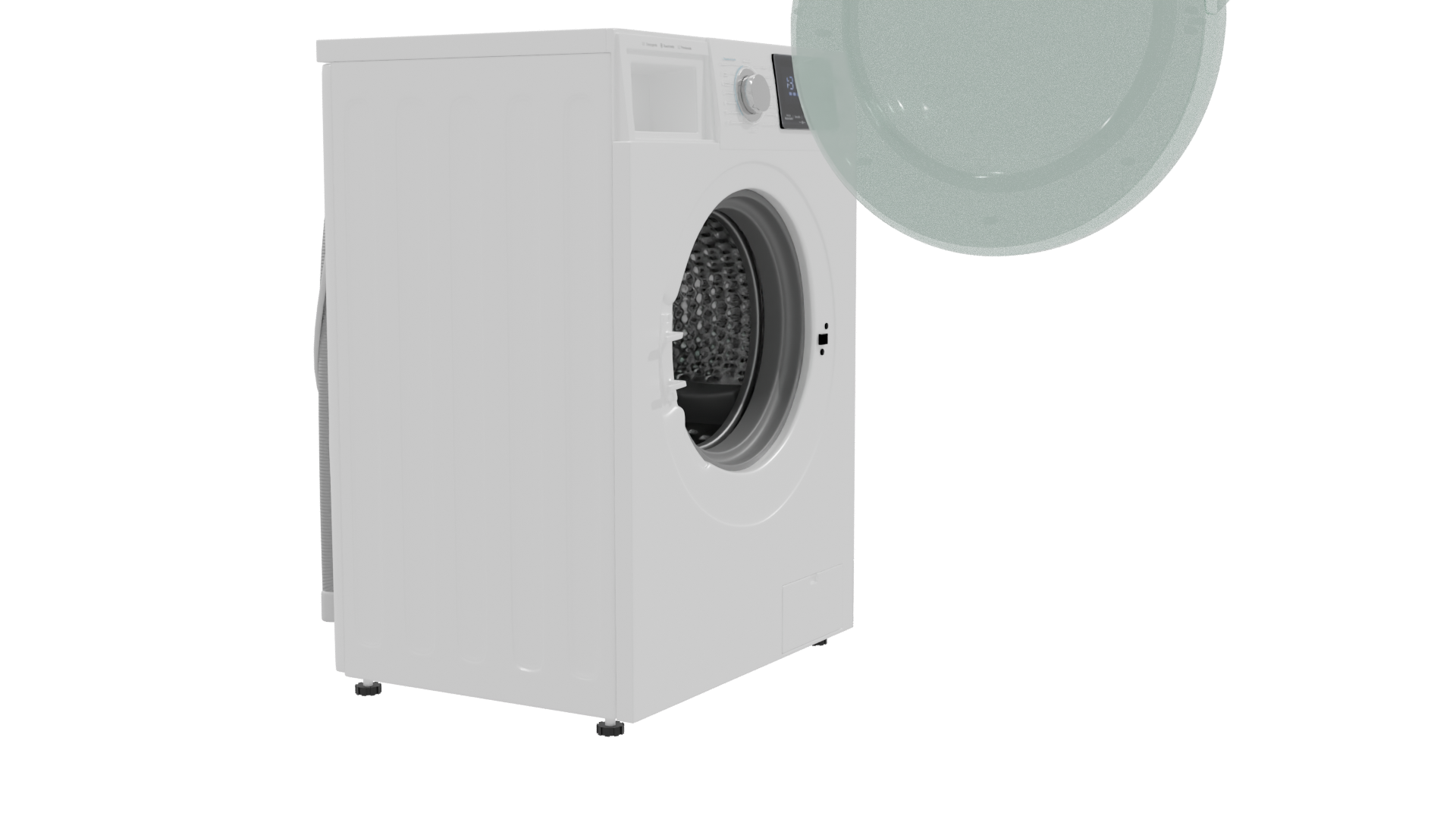 Modern Household Washing Machine 3D - Professional 3D Model Render 9