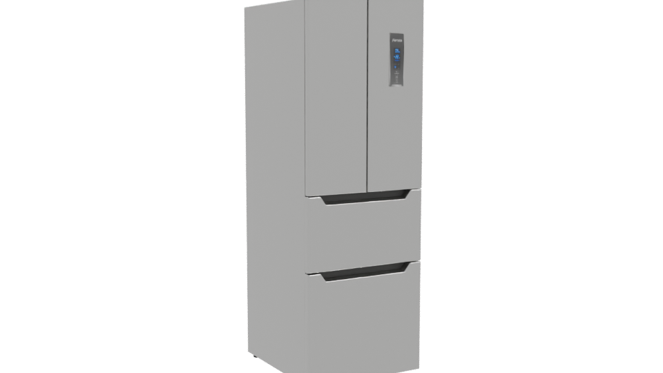 Sleek Stainless Steel Refrigerator 3D - Professional 3D Model Render 10