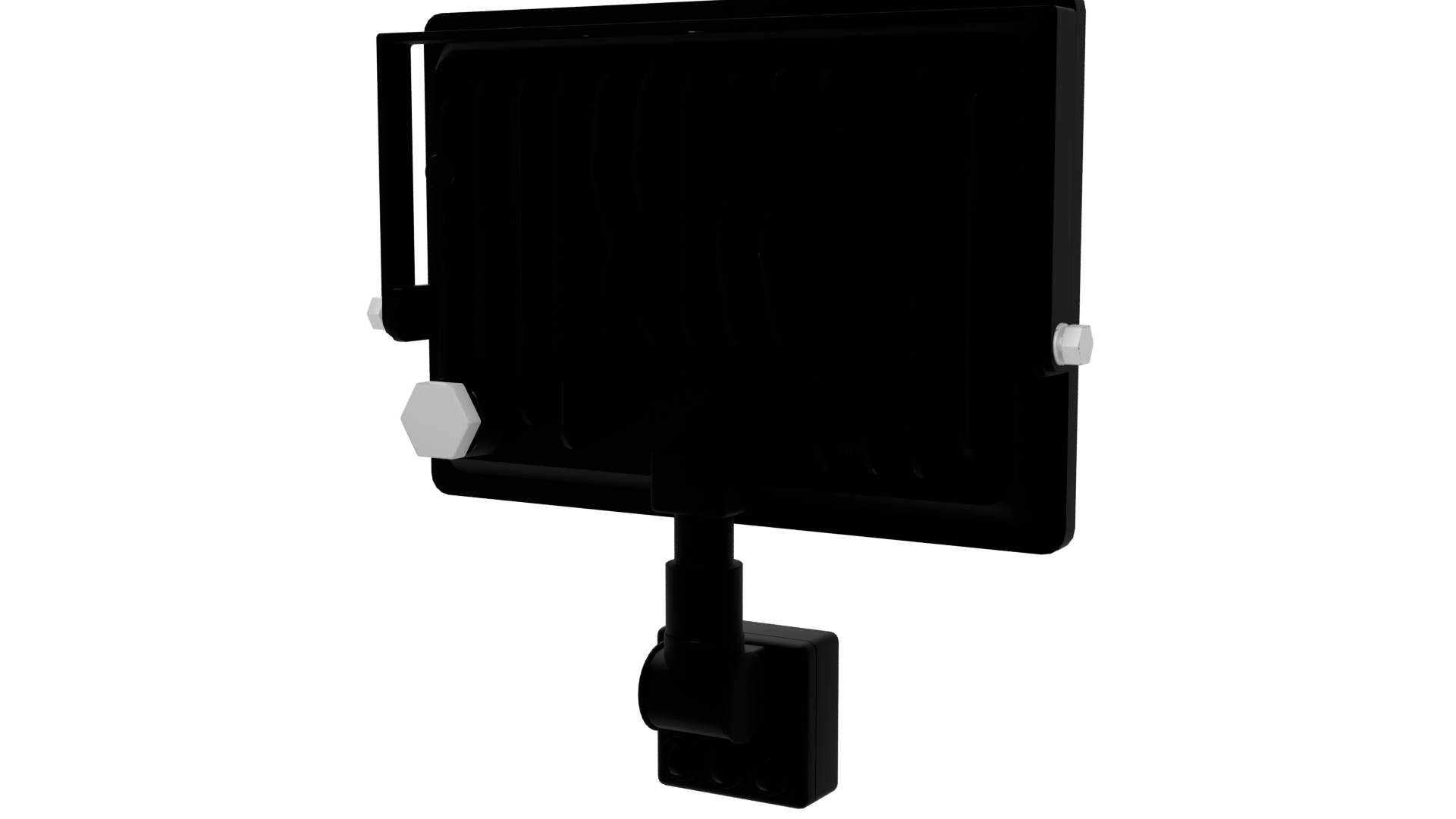 LED Flood Light with Motion Sensor 3D Model - Professional 3D Model Render 6