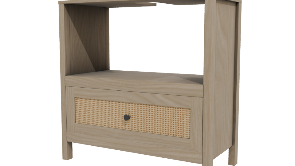 Contemporary Nightstand 3D Model - Professional 3D Model Render 12