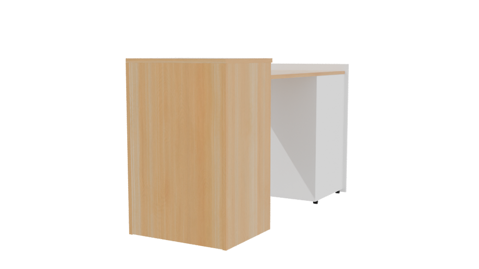 Modern Desk 3D Model - Professional 3D Model Render 3