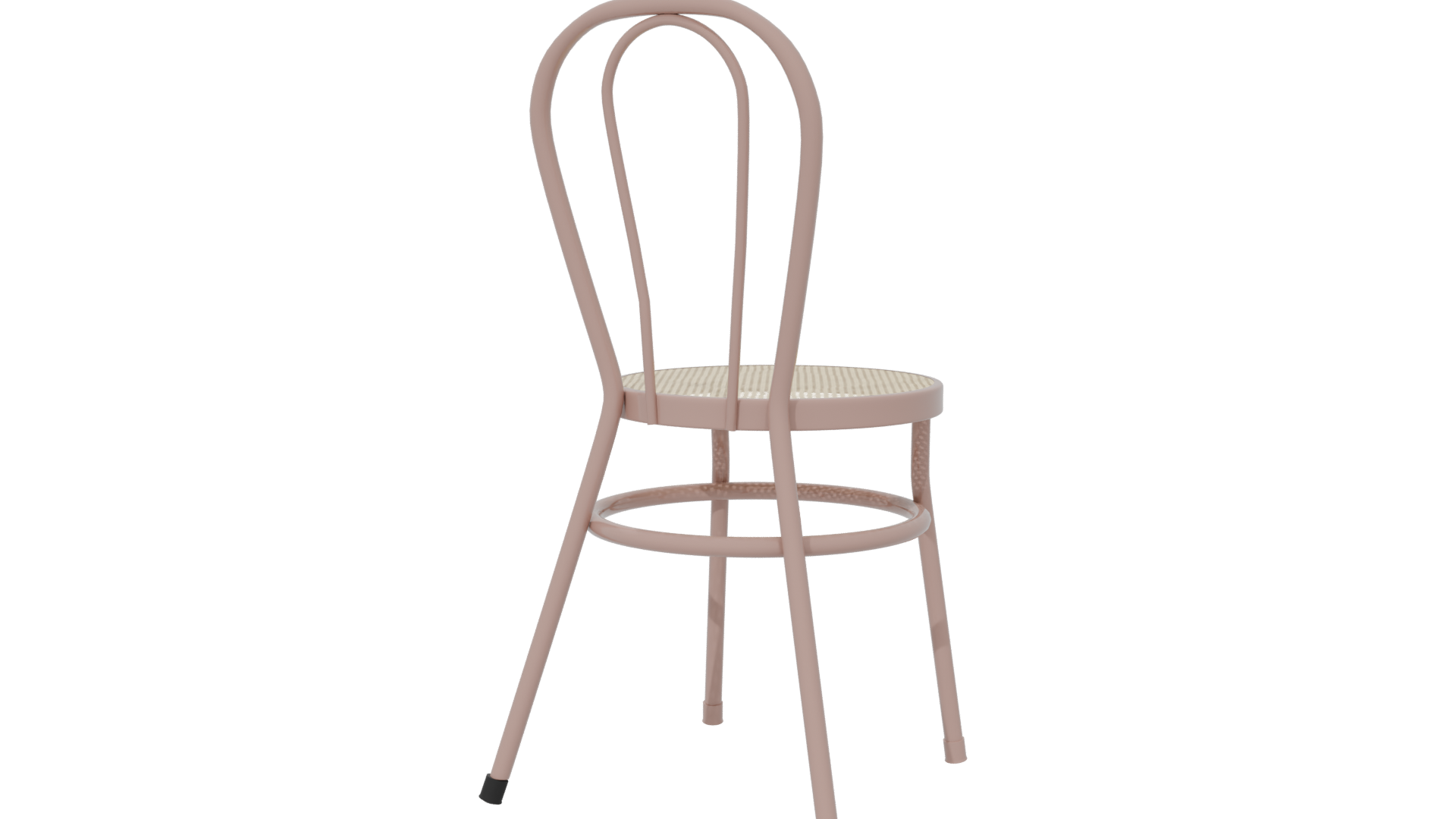 Stylish Pink Bistro Chair 3D Model - Professional 3D Model Render 6
