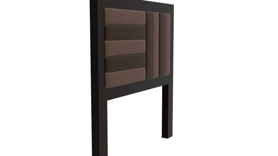Elegant Modern Bed Headboard 3D - Professional 3D Model Render 9