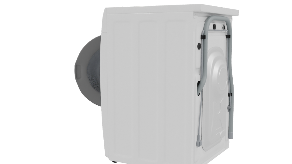 Eco Bubble Washing Machine 3D Model - Professional 3D Model Render 3