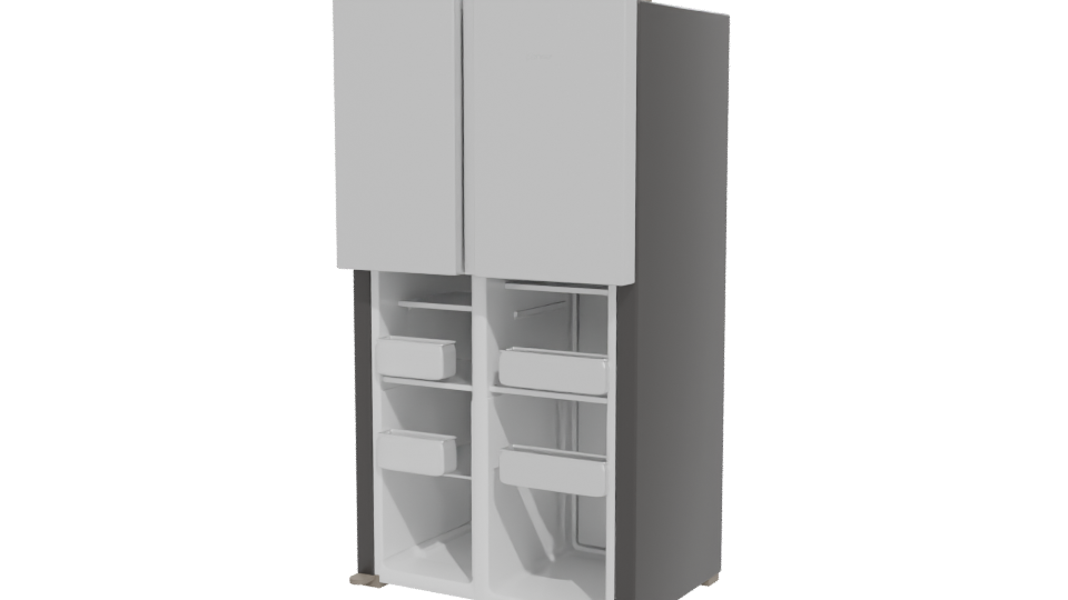 Sleek Modern Refrigerator 3D Model - Professional 3D Model Render 12