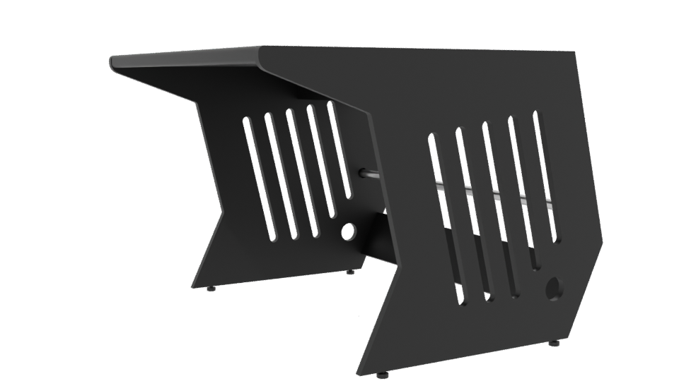 Sleek Modern Office Desk 3D - Professional 3D Model Render 13