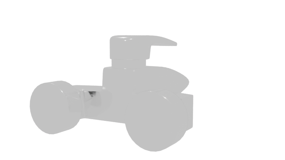 Stylish Modern Faucet 3D Model - Professional 3D Model Render 6