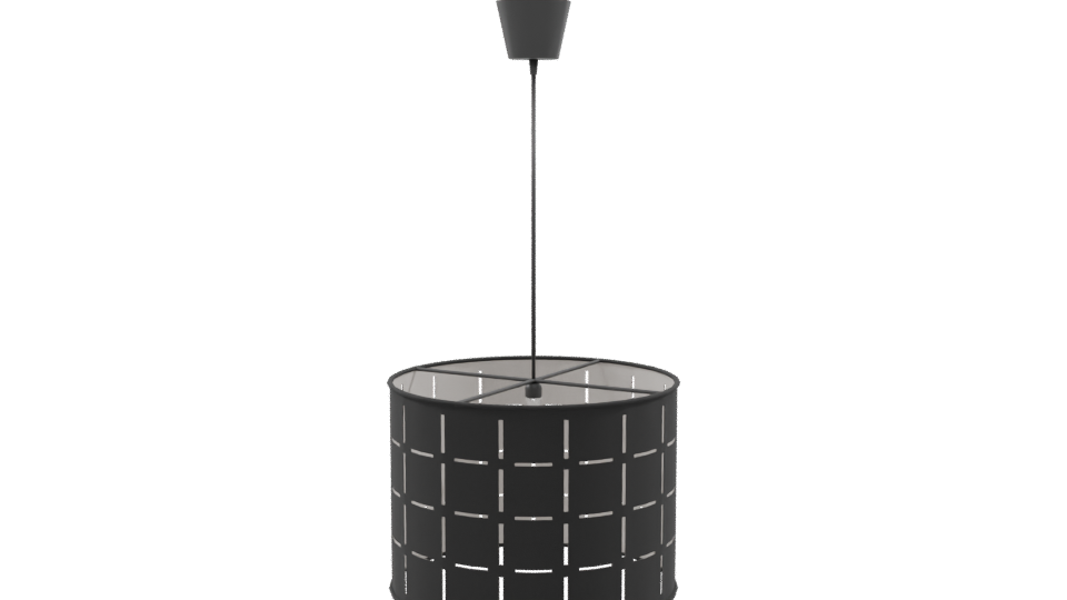 Modern Black Pendant Light 3D - Professional 3D Model Render 9