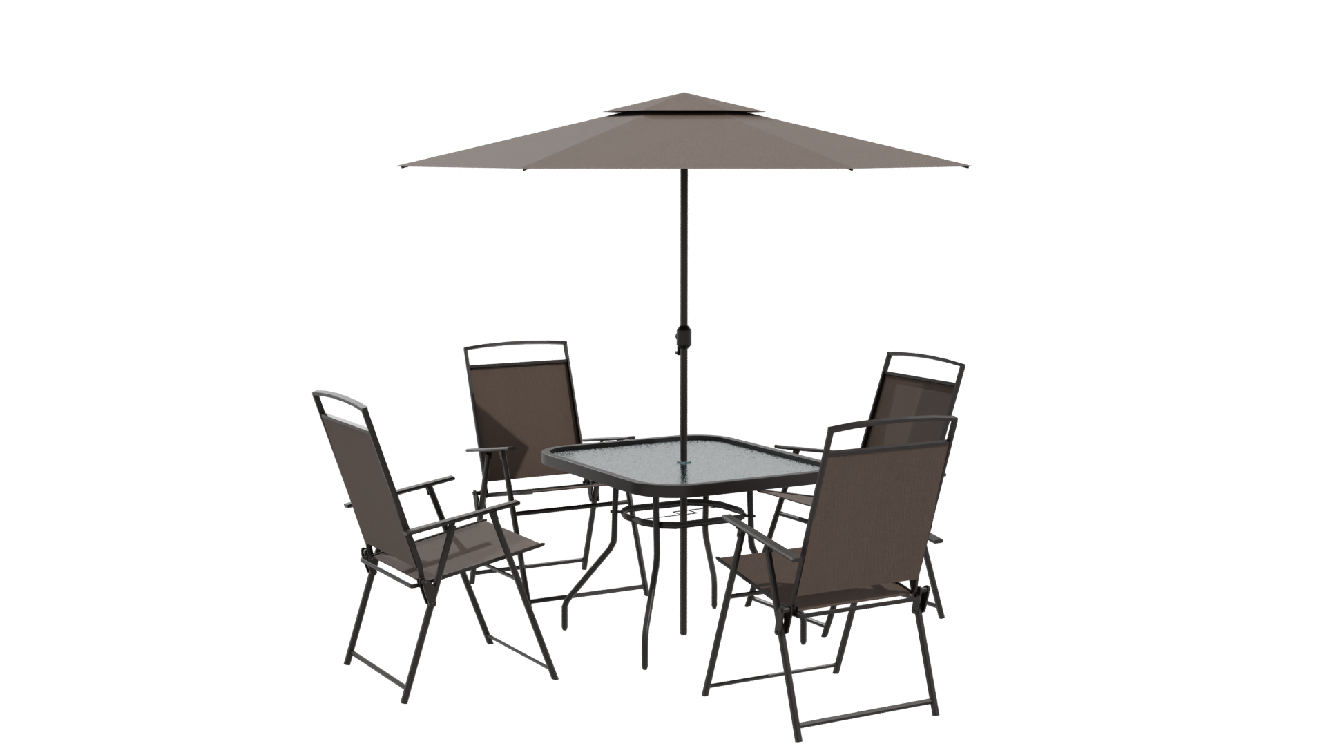 Elegant Outdoor Dining Set 3D Model - Professional 3D Model Render 10