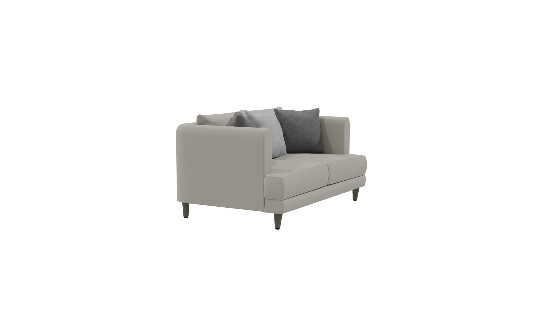 Contemporary Sofa with Cushions - Professional 3D Model Render 9