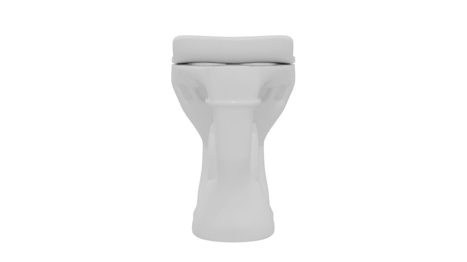 Minimalist Toilet 3D Model - Professional 3D Model Render 5