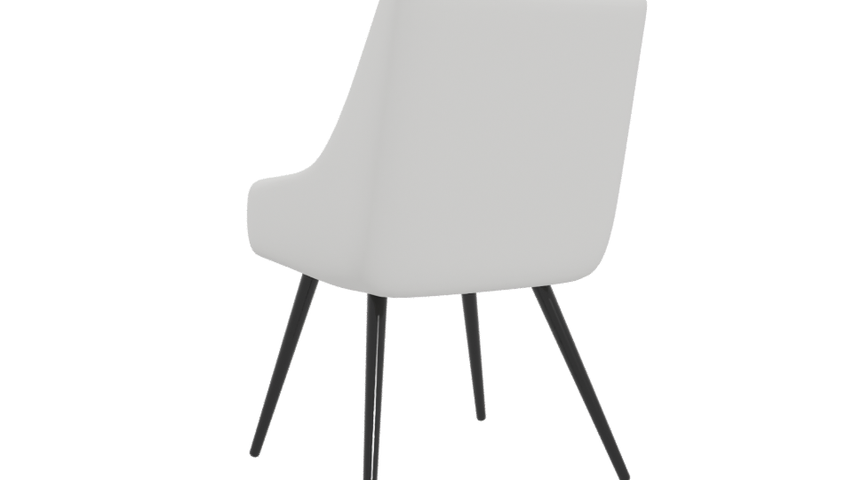 Sleek Modern Dining Chair 3D - Professional 3D Model Render 4