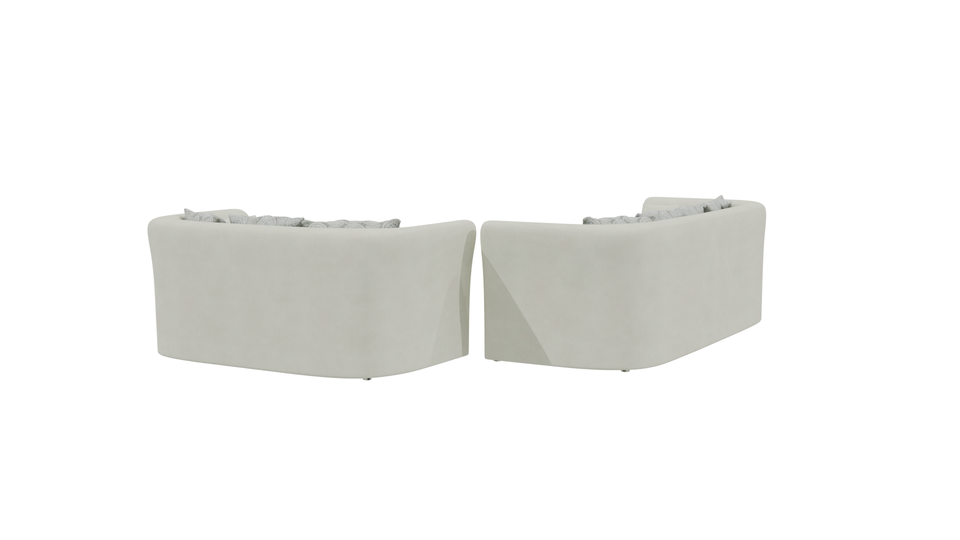 Stylish Sectional Sofa 3D Model - Professional 3D Model Render 3